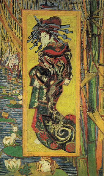 Vincent van Gogh - The Courtesan after Eisen 1887 Reproduction Oil Painting