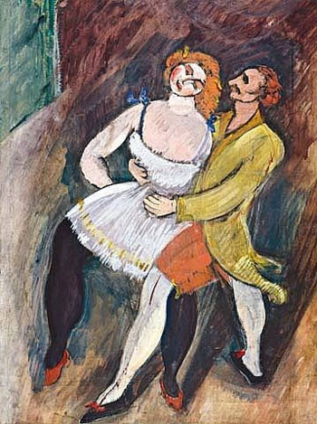 Max Weber - Two Dancer Russian Ballet c1909 Reproduction Oil Painting