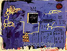 Untitled Blue Skyline - Jean-Michel-Basquiat