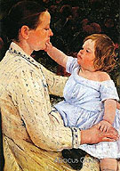 The Childs Caress 1890 - Mary Cassatt