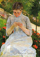 Young Woman Sewing 1883 - Mary Cassatt