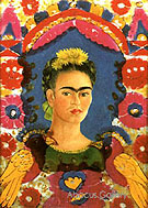 Self Portrait The Frame 1938 - Frida Kahlo