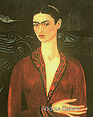 Self Portrait in a Velvet Dress 1926 - Frida Kahlo