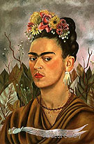 Self Portrait Dedicated to Dr Eloesser 1940 - Frida Kahlo