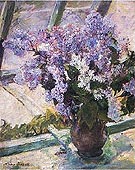 Lilacs in a Window - Mary Cassatt