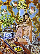 Decorative Figure on an Ornamental Background - Henri Matisse