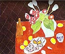 Tulips and Oysters on Black Background - Henri Matisse