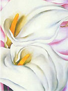 Two Calla Lilies on Pink - Georgia O'Keeffe