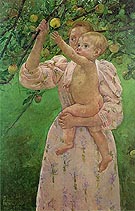 Child Picking a Fruit - Mary Cassatt