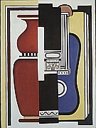 Blue Guitar and Vase 1926 - Fernand Leger