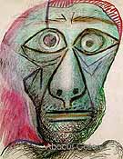 Self Portrait Facing Death 1972 - Pablo Picasso