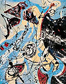 Composition mit blau - Jackson Pollock