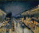 Boulevard Montmartre Night 1897 - Camille Pissarro