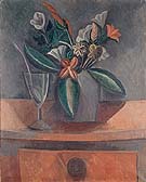 Flower in a Grey Jar - Pablo Picasso