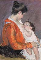 Louise Feeding Her Child 1899 - Mary Cassatt