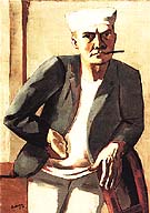 Self Portrait in White Cap 1926 - Max Beckman