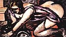 Semi Nude with Cat 1945 - Max Beckman