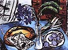 Still Life with Blue Orchids 1938 - Max Beckman