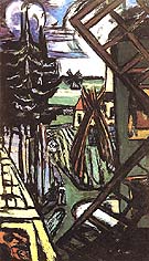 Large Laren Landscape with Windmill 1946 - Max Beckman