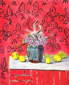 Hyacinths and Lemons Fleur de Lis Background 1943 - Henri Matisse