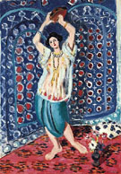 Odalisque with Tambourine Harmony in Blue 1926 - Henri Matisse