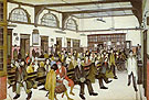 Ancoats Hospital Outpatients Hall 1952 - L-S-Lowry