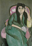 Laurette in Green in a Pink Chair 1917 - Henri Matisse