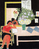 Woman Reading on a Black Background 1939 - Henri Matisse
