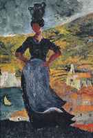 Portrait of Hortensia Peasant Woman from Cadaques c1918 - Salvador Dali
