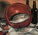 Still Life Fish with Red Bowl 1923 - Salvador Dali