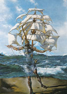 The Ship 1942 - Salvador Dali