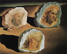 Three Face of Gala appearing among the Rocks 1945 - Salvador Dali