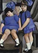 Two Little Girls with Ribbons 1925 - Tamara de Lempicka