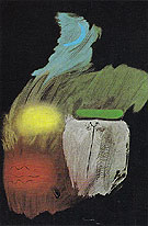 Gouache on Black Paper 1937 - Joan Miro