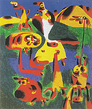 Figures and Mountains 1936 - Joan Miro