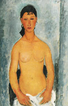 Standing Nude Elvira 1918 - Amedeo Modigliani