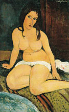 Seated Nude 1917 - Amedeo Modigliani