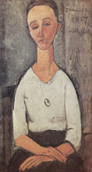Portrait of Lunia Czechowska 1917 - Amedeo Modigliani