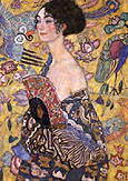 Lady with Fan c1917 - Gustav Klimt