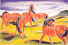 Grazing Horses III 1910 - Franz Marc