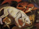 Three Animals Dog Fox and Cat 1912 - Franz Marc