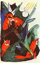Four Foxes - Franz Marc