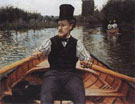 Boatman in Top Hat c1877 - Gustave Caillebotte