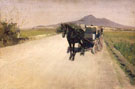 A Road near Naples 1872 - Gustave Caillebotte