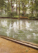 The Yerres Rain Also Known as River Bank in the Rain 1875 - Gustave Caillebotte