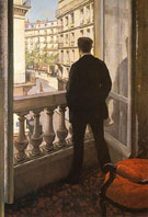 Young man at his Window 1876 - Gustave Caillebotte