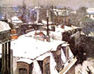 Rooftops Snow 1878 - Gustave Caillebotte