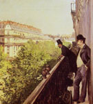 A Balcony 1880 - Gustave Caillebotte