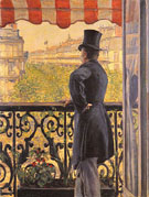 The Man on the Balcony 1880 - Gustave Caillebotte