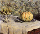 Melon and Bowl of Figs c1880 - Gustave Caillebotte